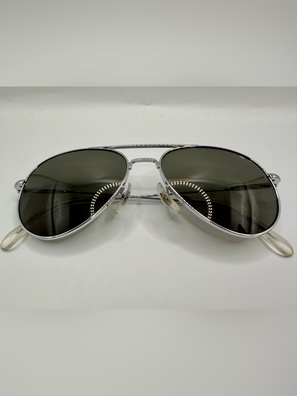 Vintage American Optical AO Aviator Sunglasses 52-14 150mm Cable Temple USA